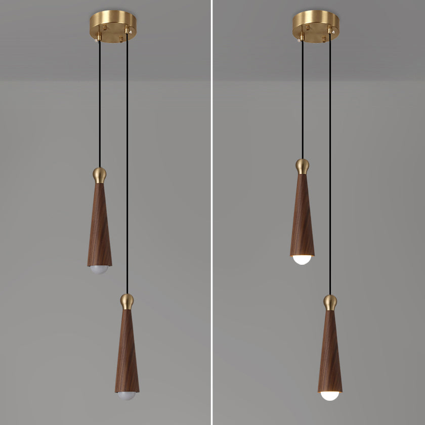 Modern Copper Dome LED Chandelier Pendant Light for Dining Room
