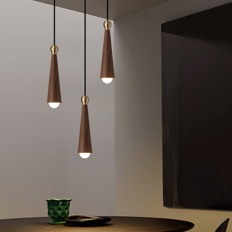 Modern Copper Dome LED Chandelier Pendant Light for Dining Room