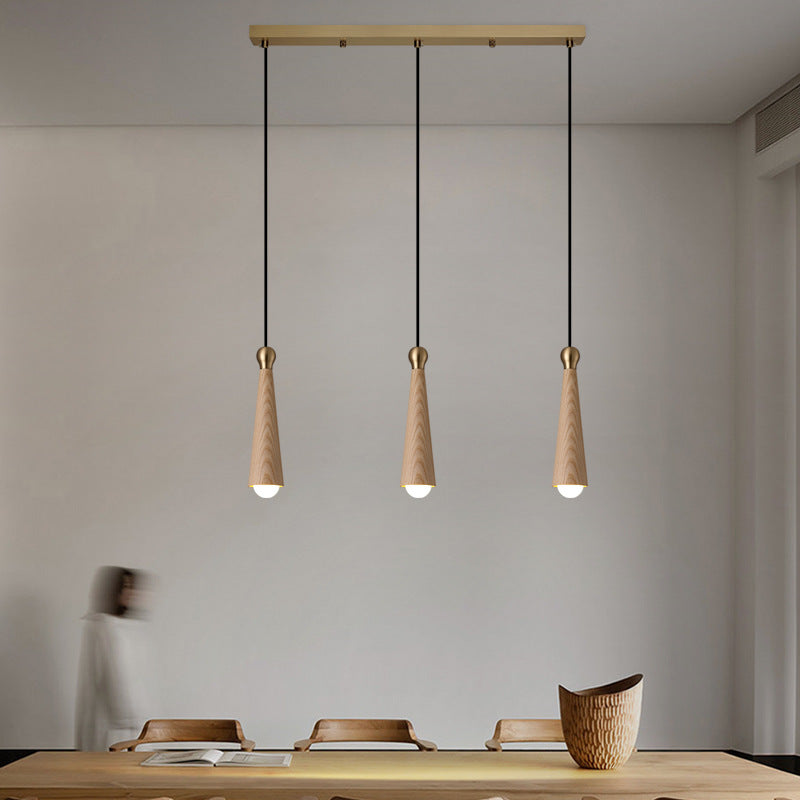 Modern Copper Dome LED Chandelier Pendant Light for Dining Room