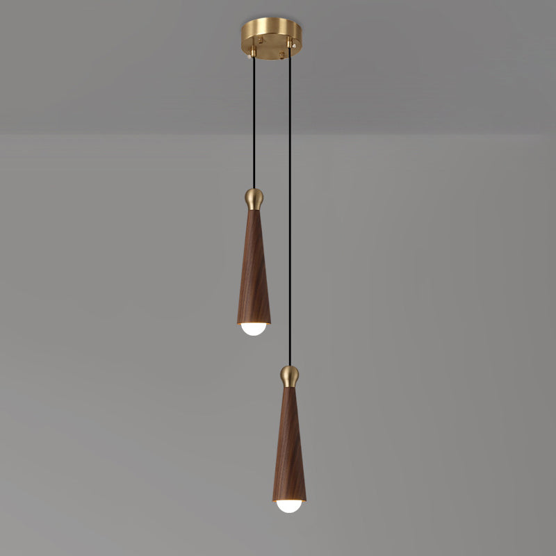 Modern Copper Dome LED Chandelier Pendant Light for Dining Room