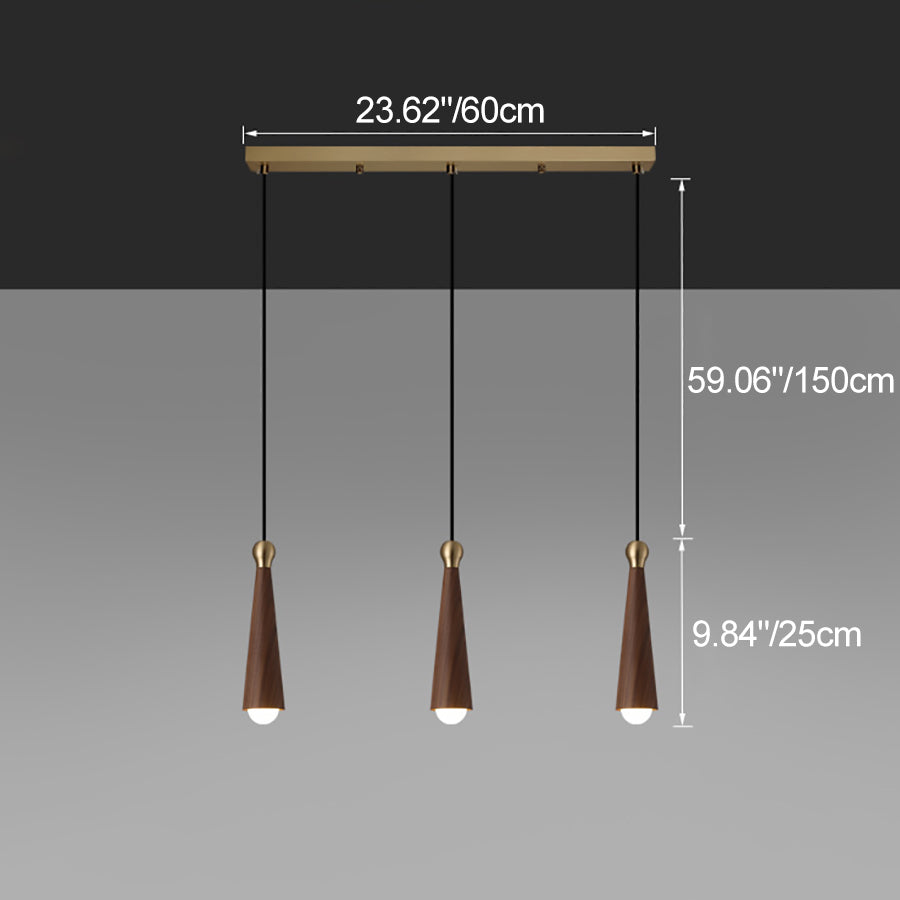 Modern Copper Dome LED Chandelier Pendant Light for Dining Room