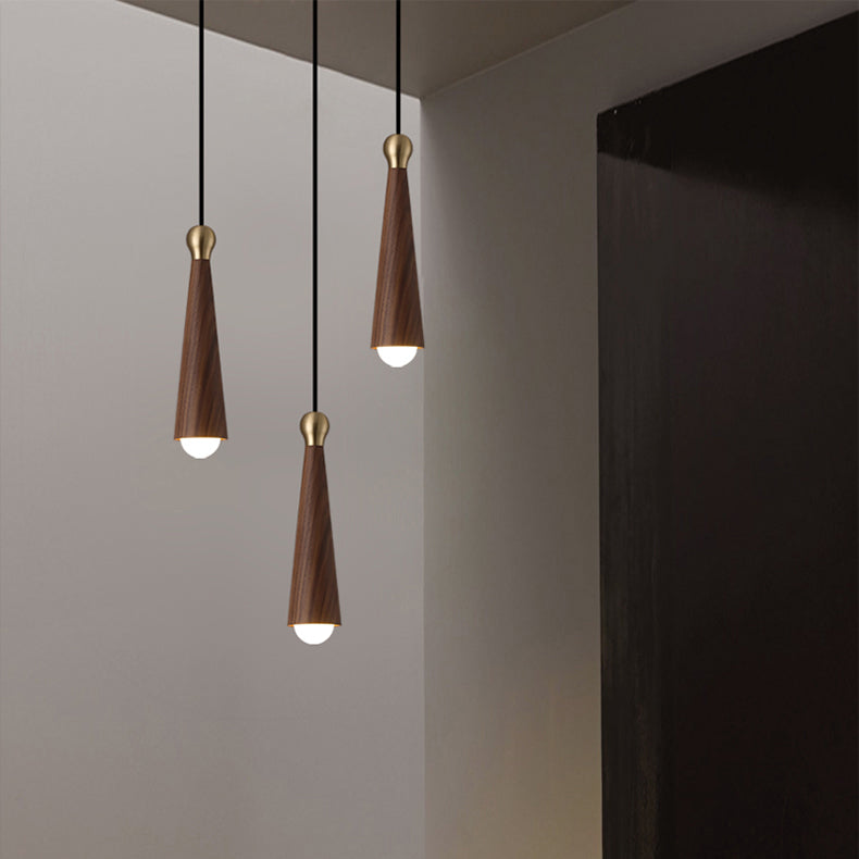 Modern Copper Dome LED Chandelier Pendant Light for Dining Room