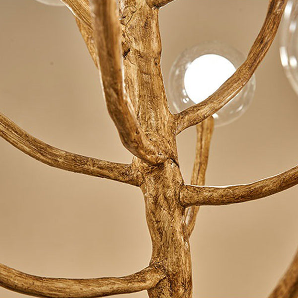 Japanese Dome-Style Glass Orb Chandelier for Dining Room Lighting