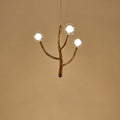 Japanese Dome-Style Glass Orb Chandelier for Dining Room Lighting