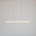 Sleek Aluminum Acrylic Linear LED Chandelier for Dining Room Island
