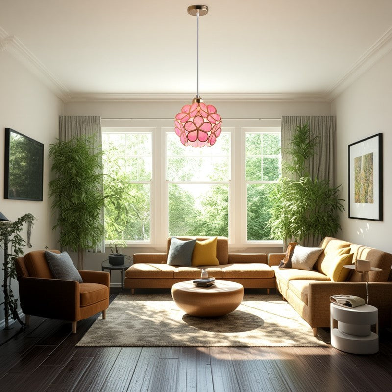 Scandinavian Hexagon Iron Chandelier Pendant Light for Dining Room