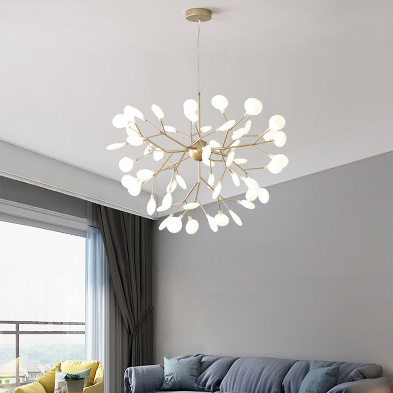 Scandinavian Iron Acrylic Chandelier Pendant Light for Living Room