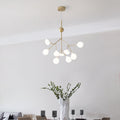 Scandinavian Iron Acrylic Chandelier Pendant Light for Living Room