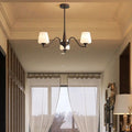 Rustic French Iron & Glass Branch Chandelier, 3/6/8/10 Lights, Living Room