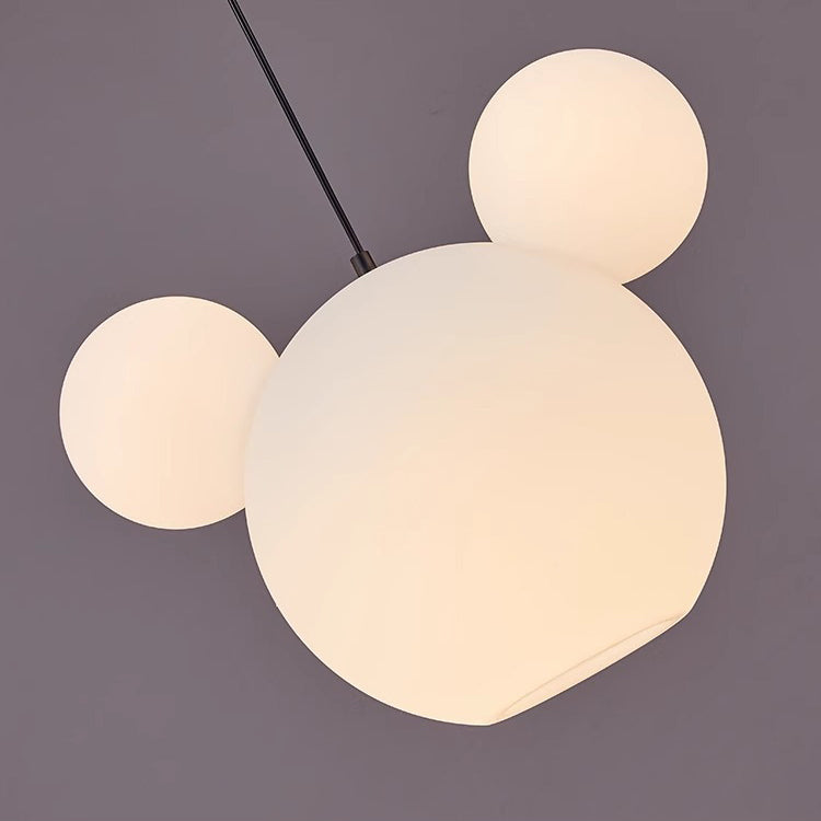 Chic PE Iron Art Deco 3-Light Round Chandelier for Kids' Bedroom & Playroom