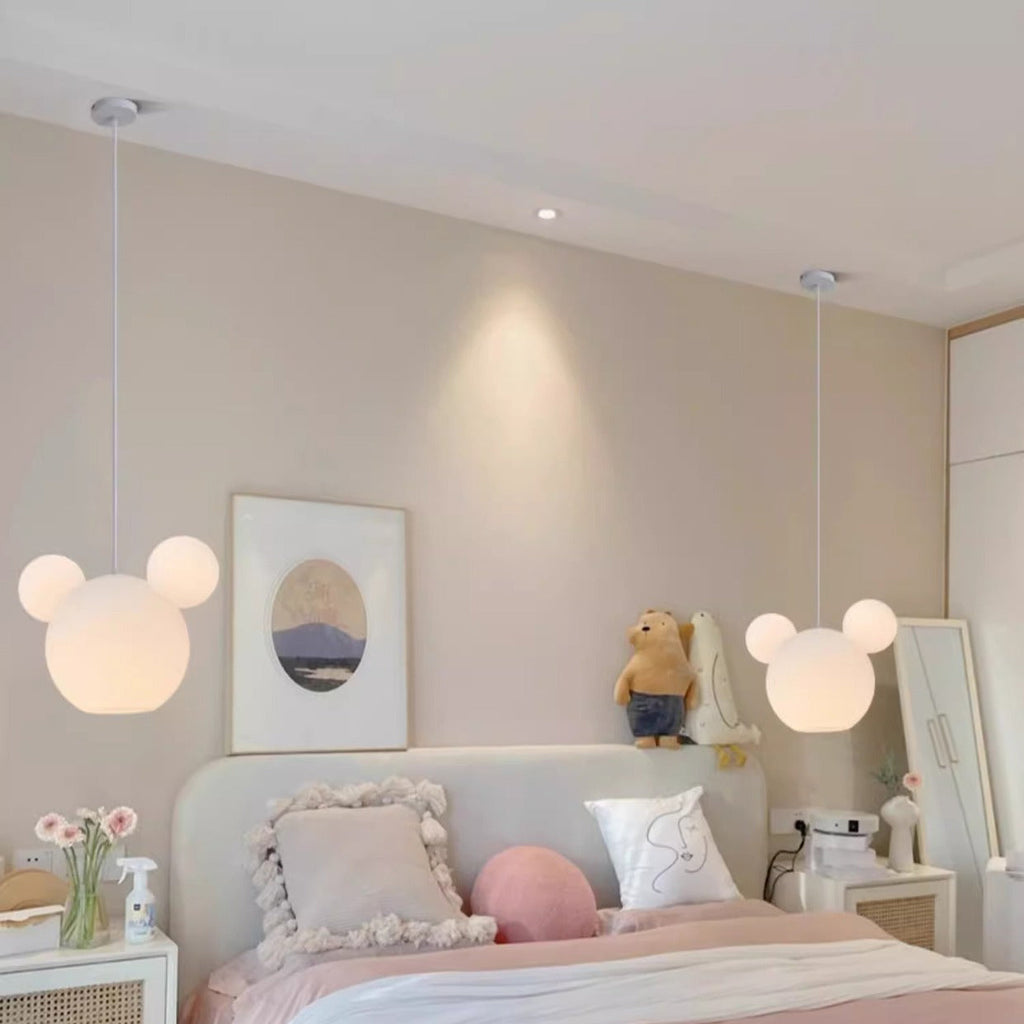 Chic PE Iron Art Deco 3-Light Round Chandelier for Kids' Bedroom & Playroom