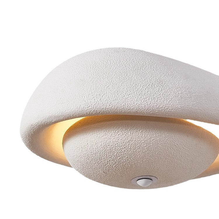 Irregular Round Traditional Japanese Resin 3-Light Chandelier for Home