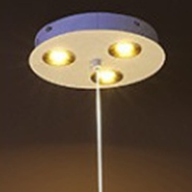 Nordic Gray Iron LED Chandelier Star Design for Modern Dining Room
