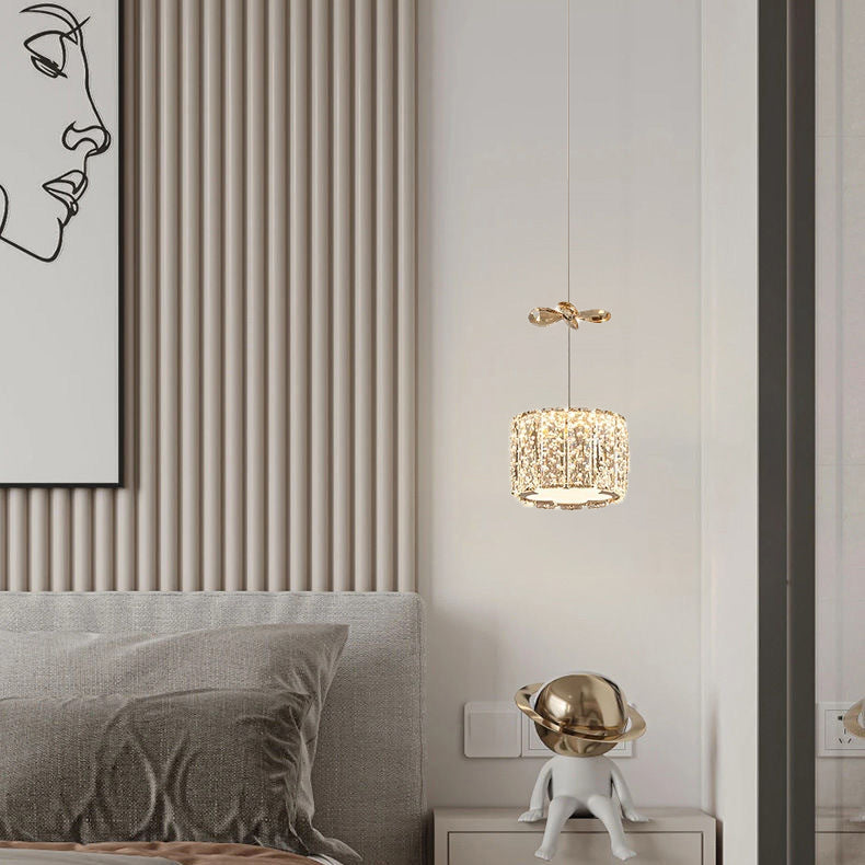 Modern Crystal & Stainless Steel Raindrop LED Chandelier for Dining & Living Room