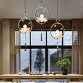 Elegant Lotus-Shaped Iron and Acrylic Chandelier for Bedroom Lighting