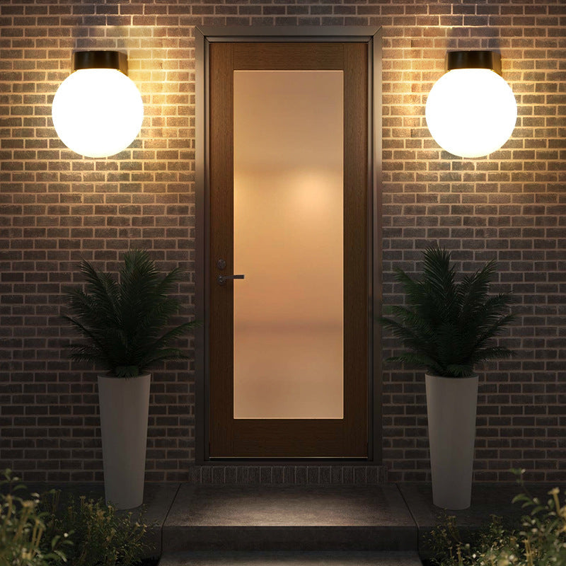 Modern Clear Polycarbonate Waterproof Wall Sconce Lamp for Outdoor Patio
