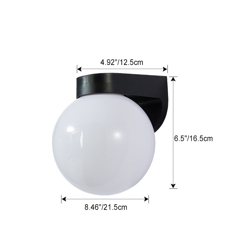 Modern Clear Polycarbonate Waterproof Wall Sconce Lamp for Outdoor Patio