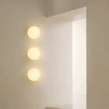 Contemporary Clear Glass Orb 1-Light Wall Sconce for Living Room Decor