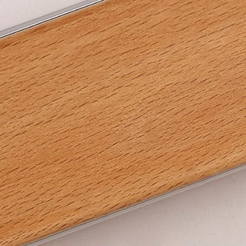 Minimalist Japanese Solid Wood LED Wall Sconce for Living Room Decor