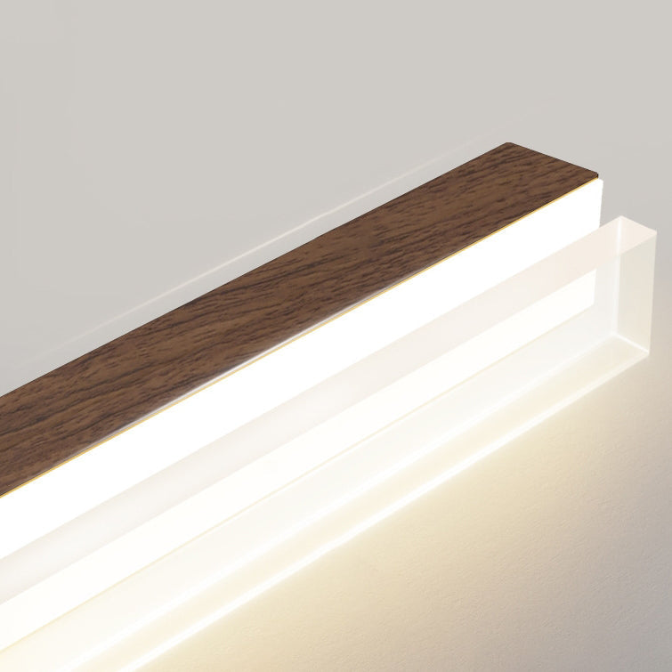 Sleek Rectangular LED Chandelier - Aluminum & Acrylic for Dining Room