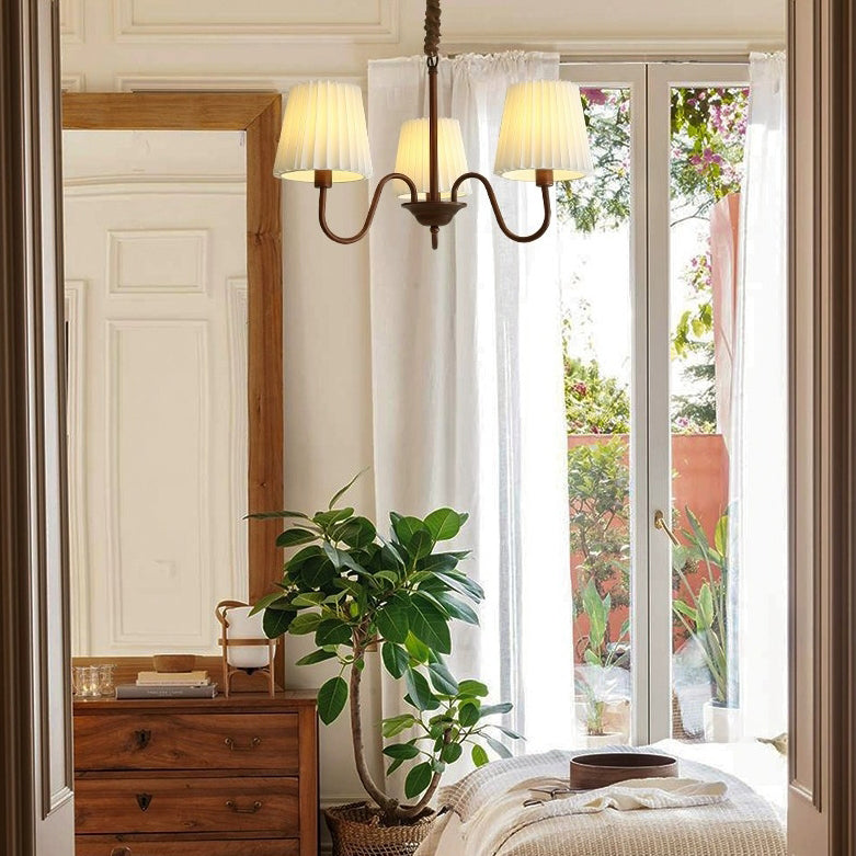 Rustic Iron Frame Branch Candelabra Chandelier for Living Room Decor