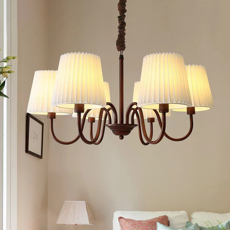 Rustic Iron Frame Branch Candelabra Chandelier for Living Room Decor