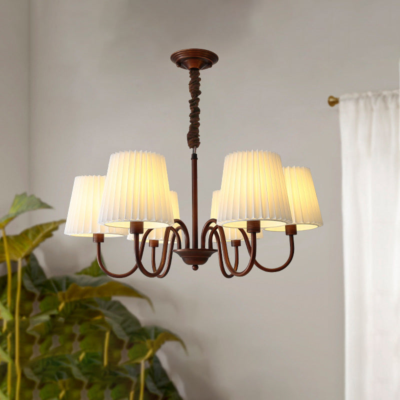 Rustic Iron Frame Branch Candelabra Chandelier for Living Room Decor