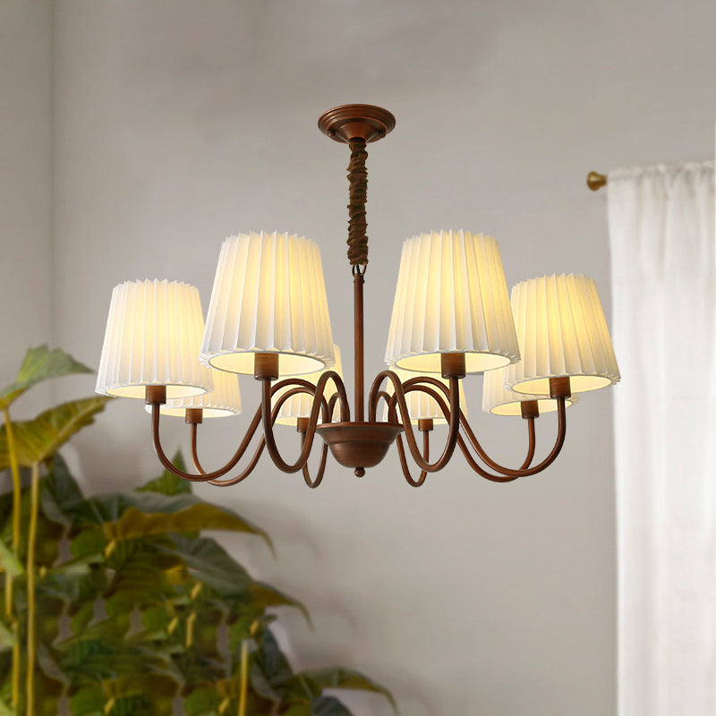 Rustic Iron Frame Branch Candelabra Chandelier for Living Room Decor