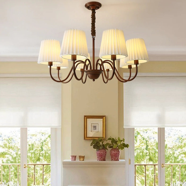 Rustic Iron Frame Branch Candelabra Chandelier for Living Room Decor