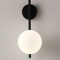 Nordic Style Iron & Glass Globe Wall Sconce Light for Living Room