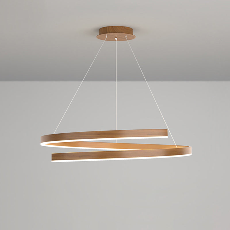 Modern Industrial Black Acrylic LED Chandelier for Dining Room Island