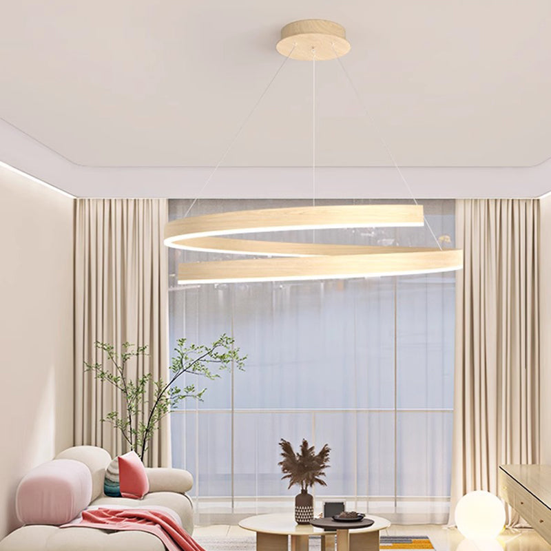 Modern Industrial Black Acrylic LED Chandelier for Dining Room Island