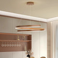 Modern Industrial Black Acrylic LED Chandelier for Dining Room Island
