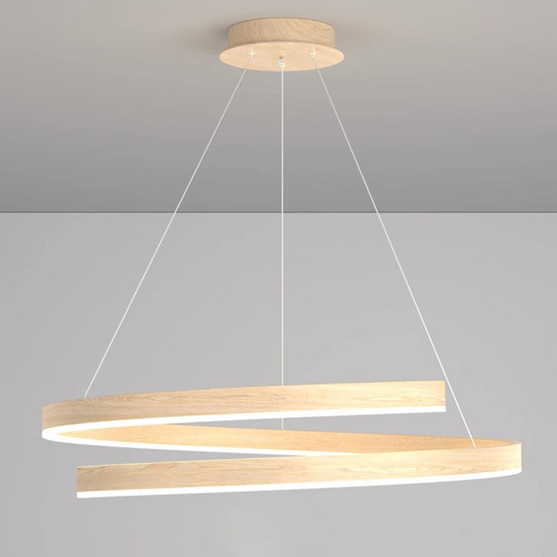 Modern Industrial Black Acrylic LED Chandelier for Dining Room Island