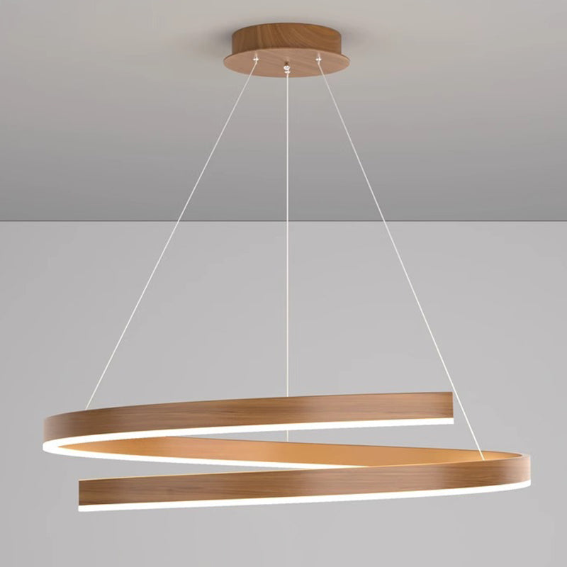 Modern Industrial Black Acrylic LED Chandelier for Dining Room Island