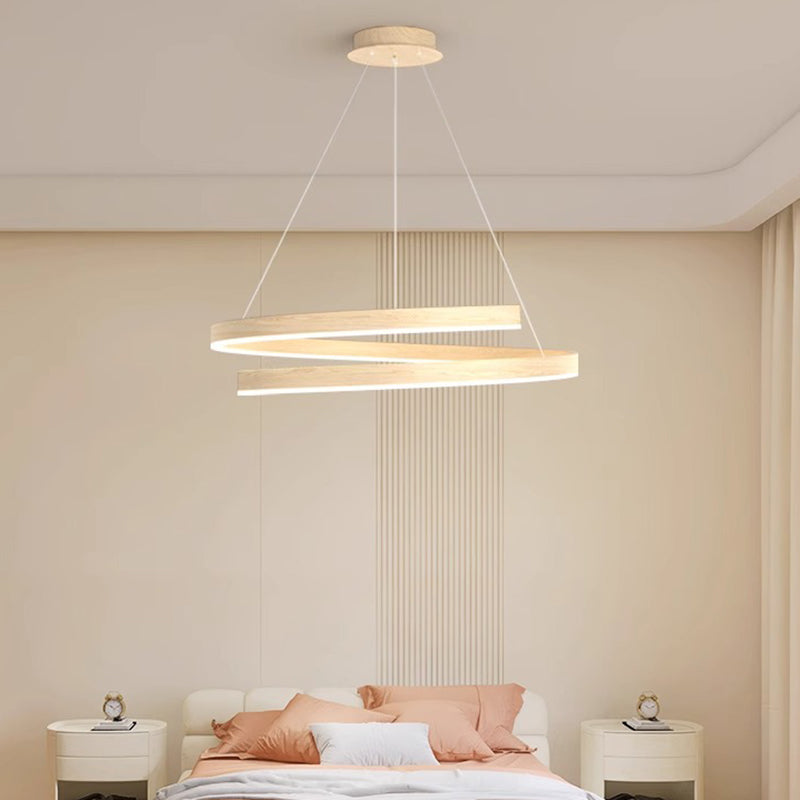 Modern Industrial Black Acrylic LED Chandelier for Dining Room Island