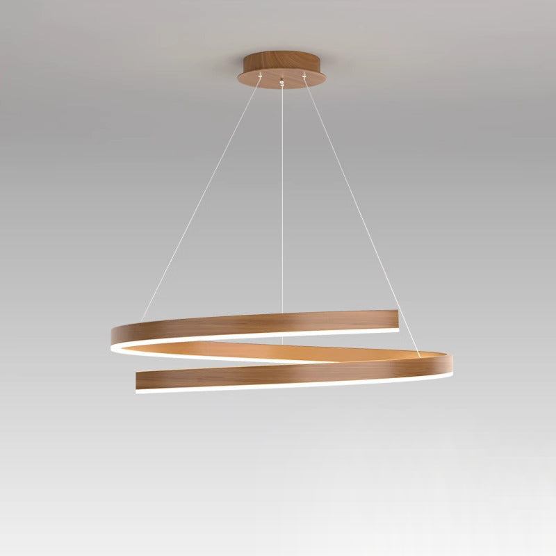 Modern Industrial Black Acrylic LED Chandelier for Dining Room Island