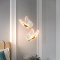 Adjustable Height Modern Acrylic LED Butterfly Chandelier for Dining Room