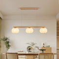 Nordic Style 3/4-Light Wooden Chandelier Pendant for Dining Room