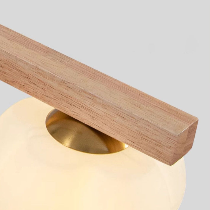 Nordic Style 3/4-Light Wooden Chandelier Pendant for Dining Room
