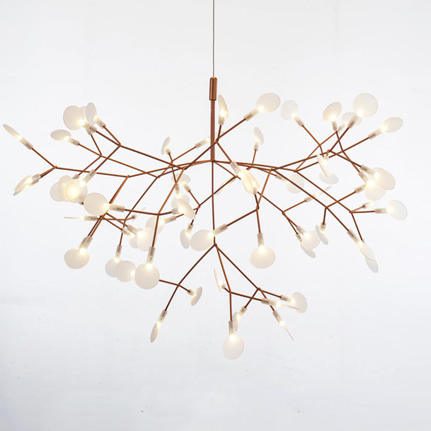 Modern Round Acrylic LED Chandelier with Stainless Steel for Bedroom