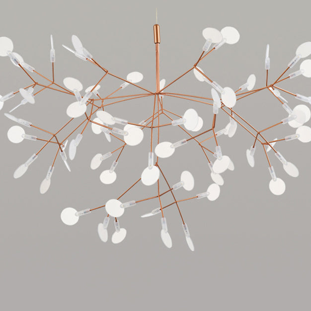 Modern Round Acrylic LED Chandelier with Stainless Steel for Bedroom