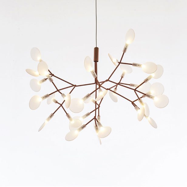 Modern Round Acrylic LED Chandelier with Stainless Steel for Bedroom