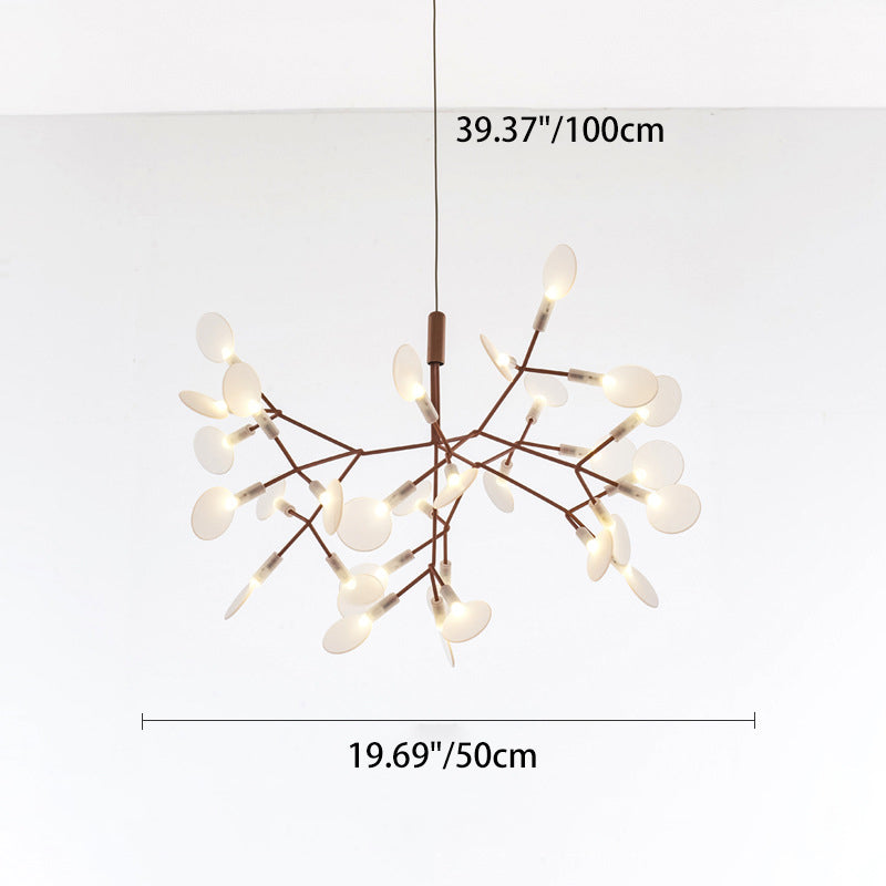 Modern Round Acrylic LED Chandelier with Stainless Steel for Bedroom