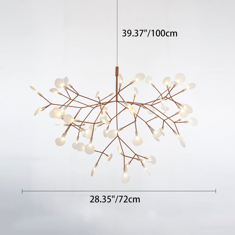 Modern Round Acrylic LED Chandelier with Stainless Steel for Bedroom
