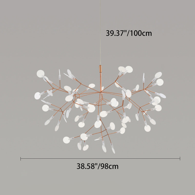 Modern Round Acrylic LED Chandelier with Stainless Steel for Bedroom