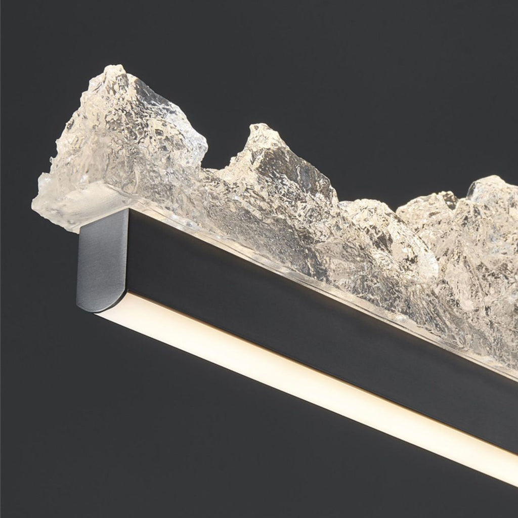 Modern Iceberg Aluminum Platinum LED Chandelier for Dining Room