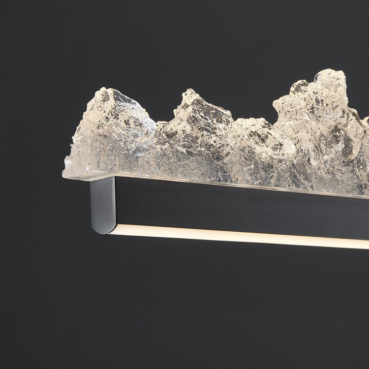Modern Iceberg Aluminum Platinum LED Chandelier for Dining Room