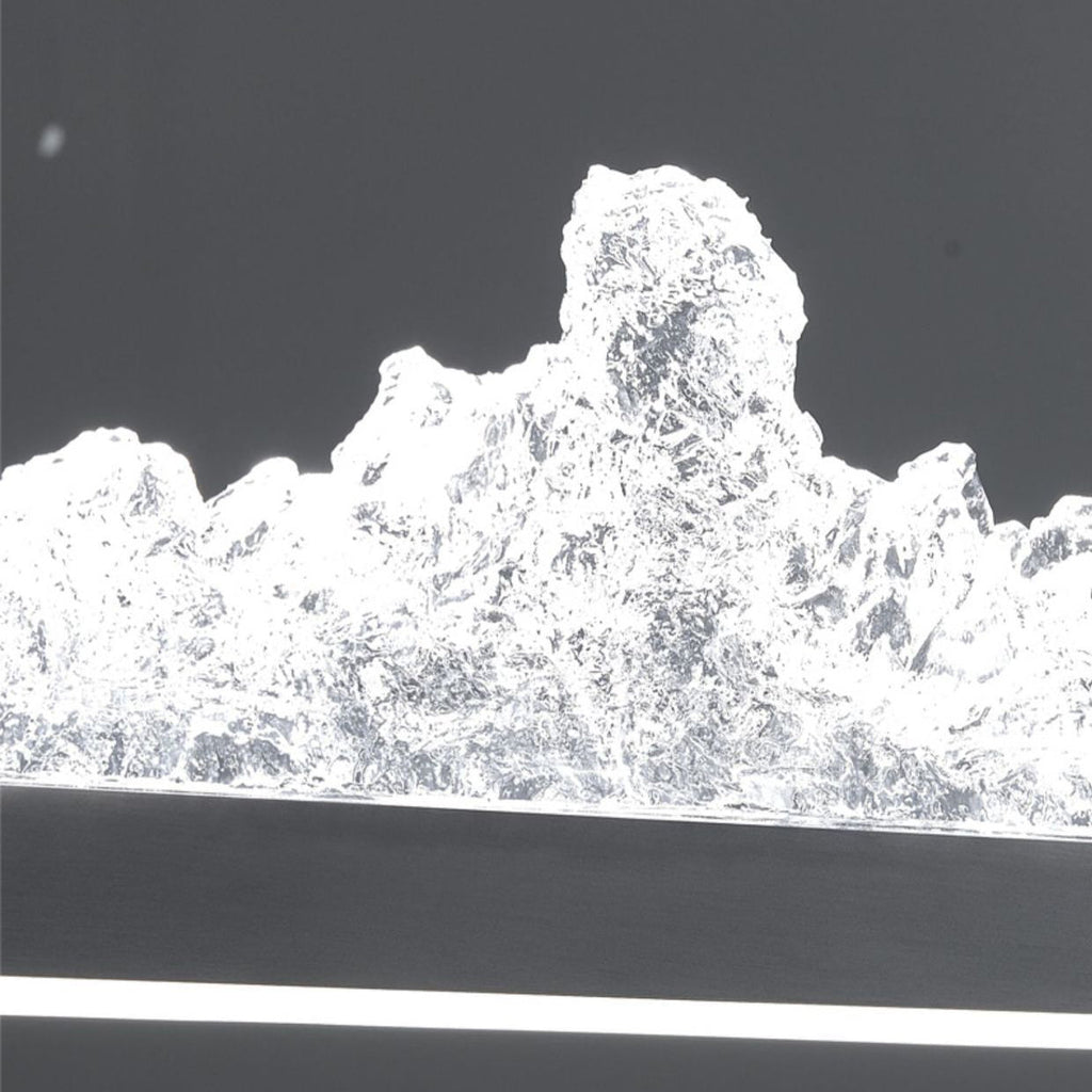 Modern Iceberg Aluminum Platinum LED Chandelier for Dining Room
