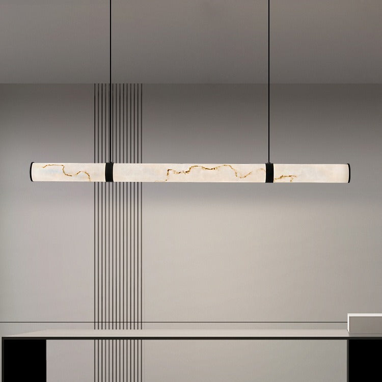 Sleek Textured Iron LED Pendant Light for Modern Dining Room Island